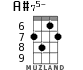 A#75- for ukulele - option 3
