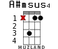 A#msus4 for ukulele - option 7