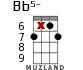 Bb5- for ukulele - option 16