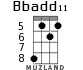 Bbadd11 for ukulele - option 2