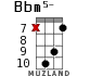 Bbm5- for ukulele - option 12