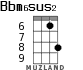 Bbm6sus2 for ukulele - option 5