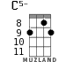 C5- for ukulele - option 6