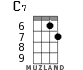 C7 for ukulele - option 5