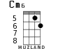 Cm6 for ukulele - option 1