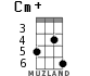 Cm+ for ukulele - option 1