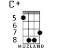 C+ for ukulele - option 8