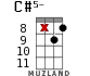 C#5- for ukulele - option 15