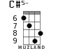 C#5- for ukulele - option 4
