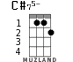 C#75- for ukulele - option 1