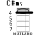 C#m7 for ukulele - option 2
