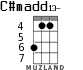 C#madd13- for ukulele - option 3