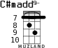C#madd9- for ukulele - option 5