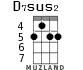 D7sus2 for ukulele - option 3