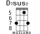 D7sus2 for ukulele - option 4
