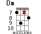 Dm for ukulele - option 14