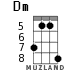 Dm for ukulele - option 4