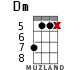 Dm for ukulele - option 9
