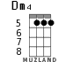Dm4 for ukulele - option 3