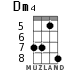 Dm4 for ukulele - option 4