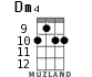 Dm4 for ukulele - option 6