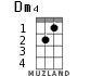 Dm4 for ukulele - option 1