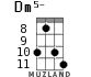 Dm5- for ukulele - option 4