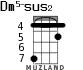 Dm5-sus2 for ukulele - option 1