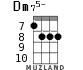 Dm75- for ukulele - option 3