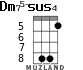 Dm75-sus4 for ukulele - option 5