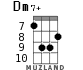 Dm7+ for ukulele - option 4