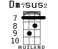 Dm7sus2 for ukulele - option 5
