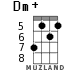 Dm+ for ukulele - option 3