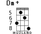 Dm+ for ukulele - option 4
