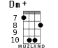 Dm+ for ukulele - option 5