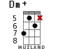 Dm+ for ukulele - option 10