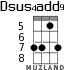 Dsus4add9 for ukulele - option 4