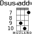 Dsus4add9 for ukulele - option 5