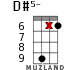 D#5- for ukulele - option 15