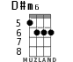D#m6 for ukulele - option 2
