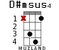 D#msus4 for ukulele - option 7