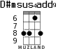 D#msus4add9 for ukulele - option 3