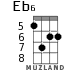 Eb6 for ukulele - option 4