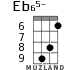 Eb65- for ukulele - option 4