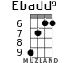 Ebadd9- for ukulele - option 5
