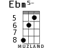 Ebm5- for ukulele - option 2
