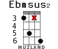 Ebmsus2 for ukulele - option 12