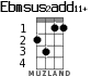 Ebmsus2add11+ for ukulele - option 2
