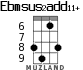 Ebmsus2add11+ for ukulele - option 5