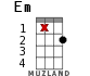 Em for ukulele - option 13